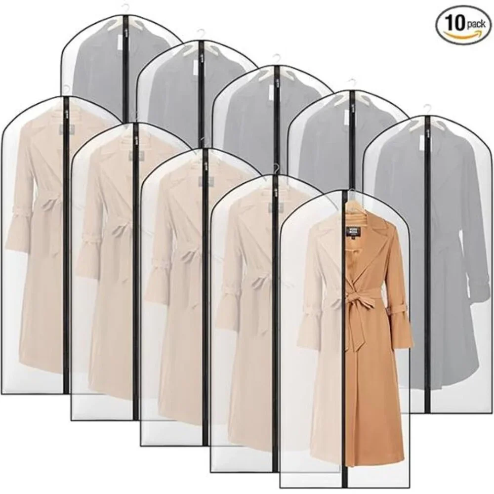 Garment Bags for Clothes Closet Storage Hanging Dress Coat Jacket Dust Proof 10